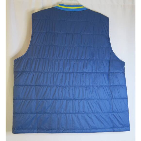 SONIC DRIVE IN Puffer Vest Size 2XL Blue Pockets Logo Uniform Car Hop Zipper - Picture 6 of 9